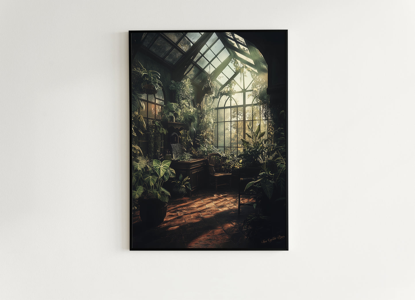 Herbology And Botany Classroom, Medieval Castle Art Print, Wizard School Painting Poster, Bookish Nerd Wall Decor, Witchy Decor Gift Fan Art