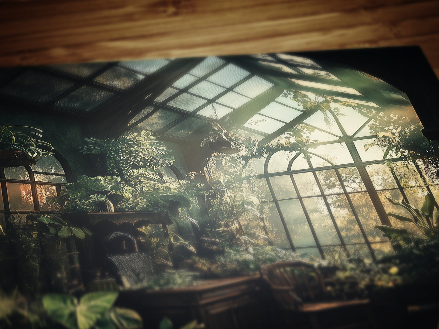 Herbology And Botany Classroom, Medieval Castle Art Print, Wizard School Painting Poster, Bookish Nerd Wall Decor, Witchy Decor Gift Fan Art