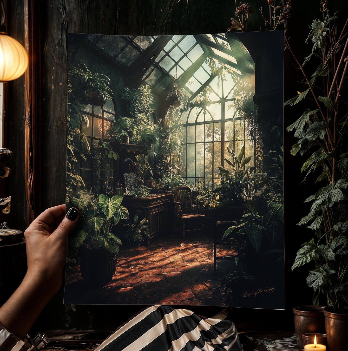 Herbology And Botany Classroom, Medieval Castle Art Print, Wizard School Painting Poster, Bookish Nerd Wall Decor, Witchy Decor Gift Fan Art