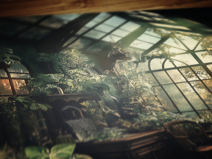 Herbology And Botany Classroom, Medieval Castle Art Print, Wizard School Painting Poster, Bookish Nerd Wall Decor, Witchy Decor Gift Fan Art