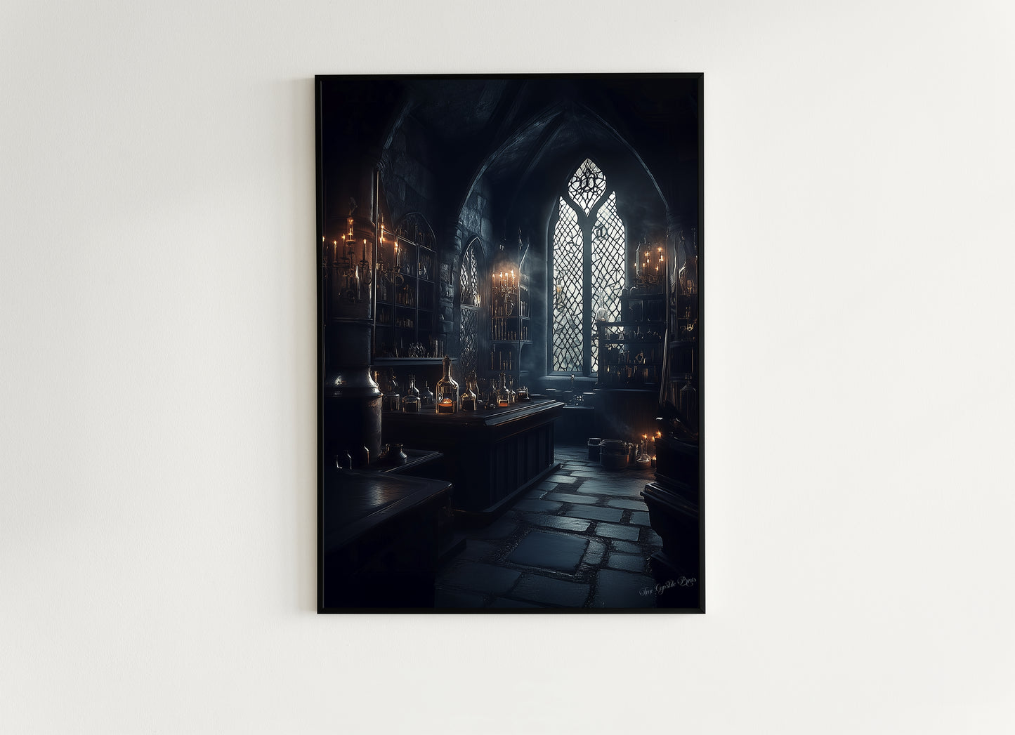 Potions Classroom Art Print, Dungeon Apothecary Poster, Wizarding World School, Magic Potions Class, Medieval Castle Core Poster