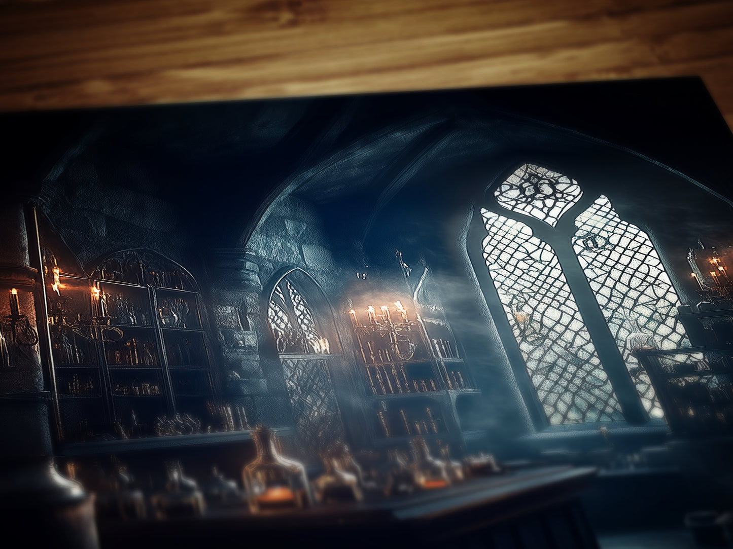 Potions Classroom Art Print, Dungeon Apothecary Poster, Wizarding World School, Magic Potions Class, Medieval Castle Core Poster