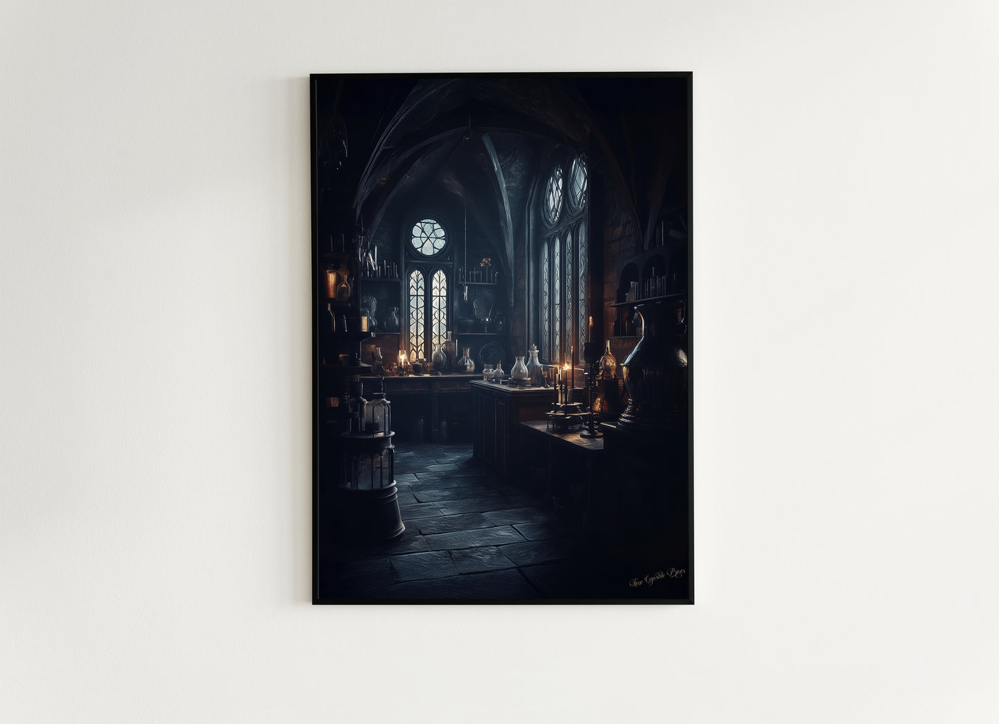 Dark Potions Classroom Art Print, Dungeon Apothecary Poster, Wizarding World School, Magic Potions Class, Medieval Castle Core Poster