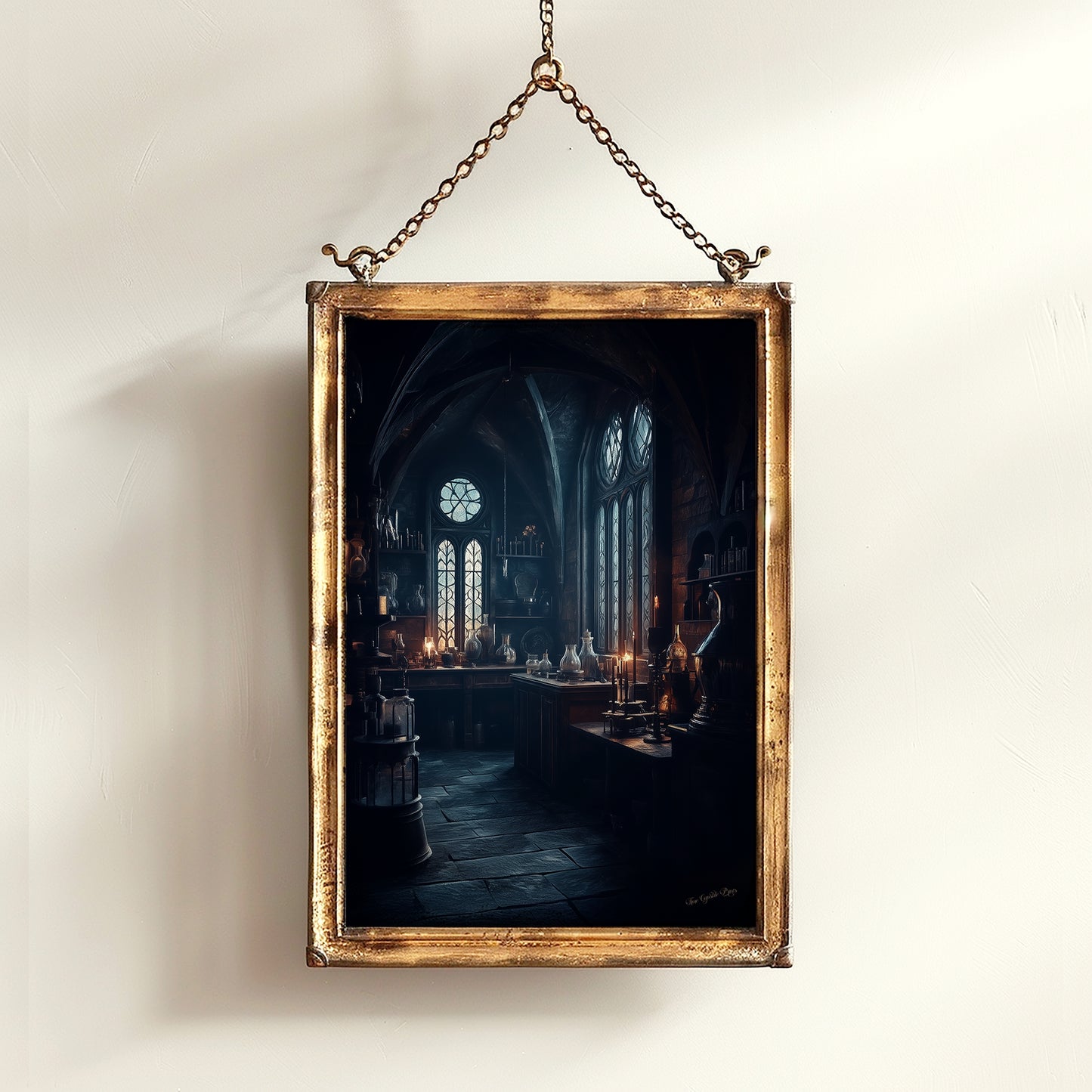 Dark Potions Classroom Art Print, Dungeon Apothecary Poster, Wizarding World School, Magic Potions Class, Medieval Castle Core Poster