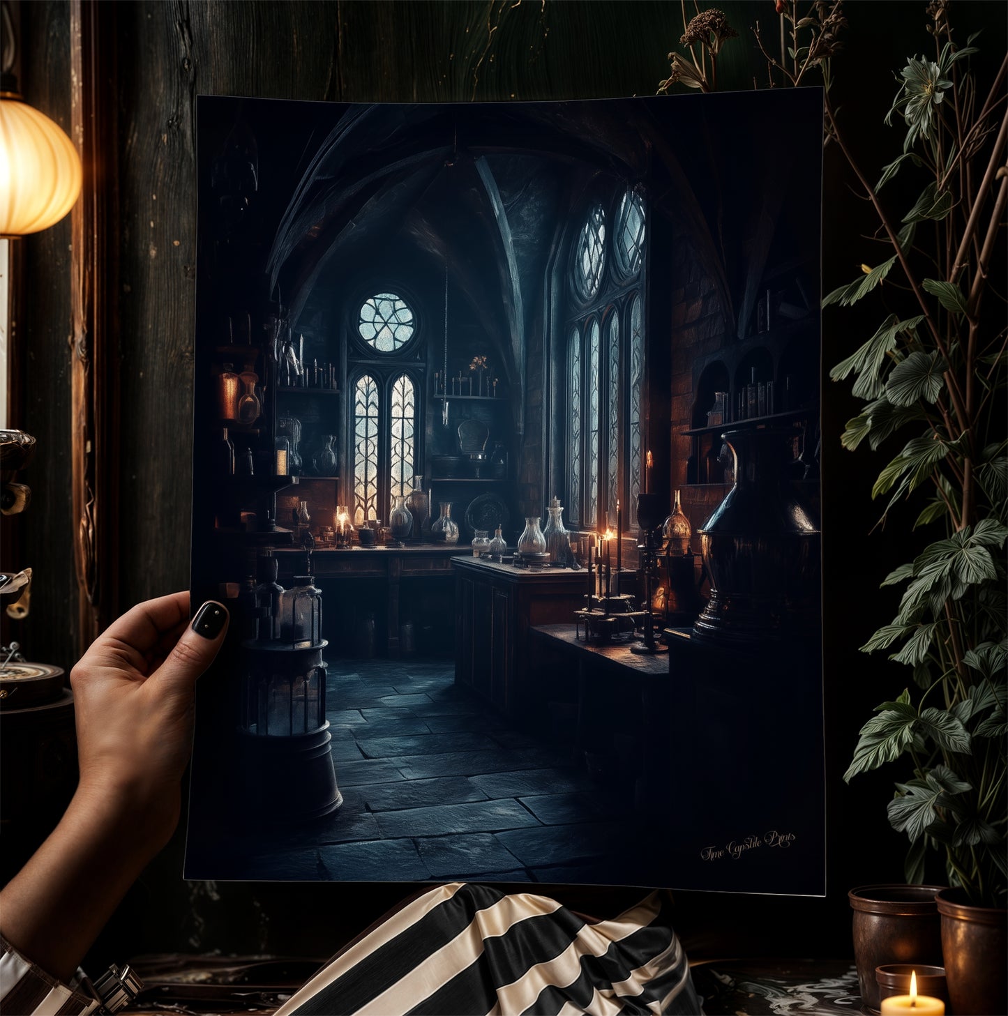 Dark Potions Classroom Art Print, Dungeon Apothecary Poster, Wizarding World School, Magic Potions Class, Medieval Castle Core Poster