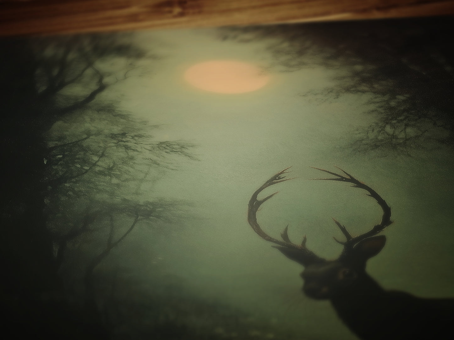 Jackalope Art Print Painting, Hare Hybrid Wall Decor, Mystical Woodland Animal Portrait, Cryptid Fairycore Wall Art