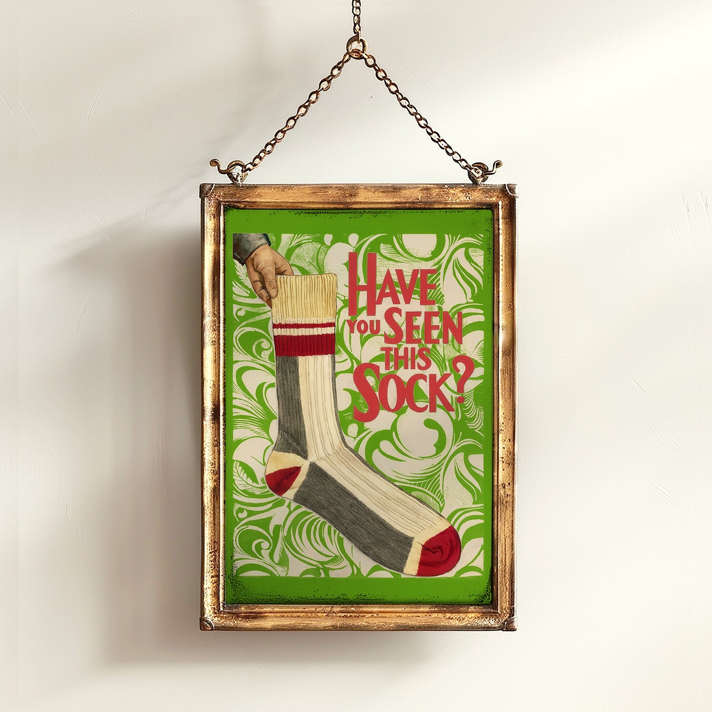 Vintage Laundry Room Wall Art, Lost Socks Poster, Retro Style Decor, Funny Laundry Art Sign, Laundry Room Decor, Weird Witty Posters