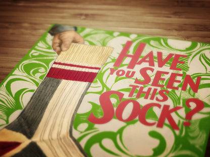 Vintage Laundry Room Wall Art, Lost Socks Poster, Retro Style Decor, Funny Laundry Art Sign, Laundry Room Decor, Weird Witty Posters