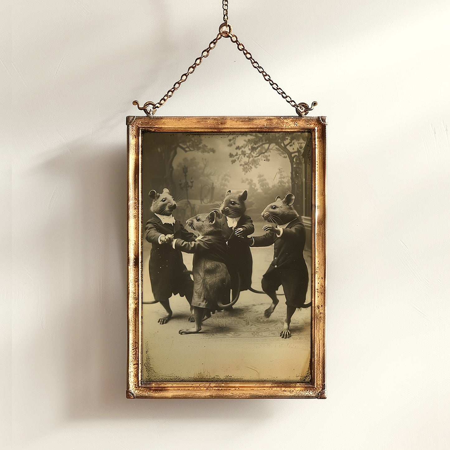 The Dance of Rats, Vintage Victorian Photograph, Wall Decor Art Print for Rat Lovers, Art Printable, Retro Weird Stuff Art Gift