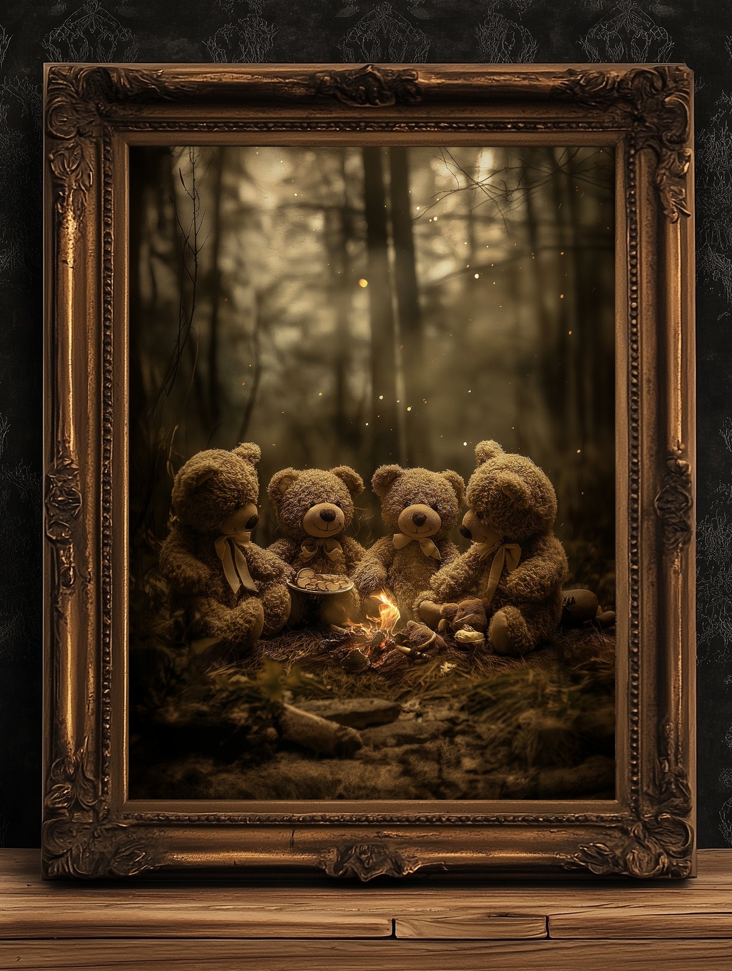 The Teddy's Picnic Teddy Bear Poster