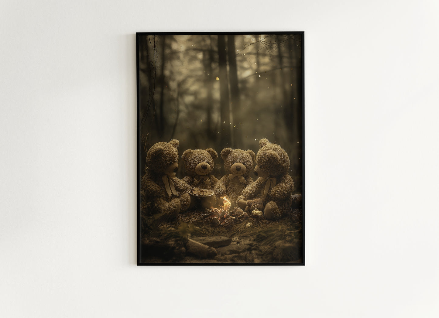 The Teddy's Picnic Teddy Bear Poster