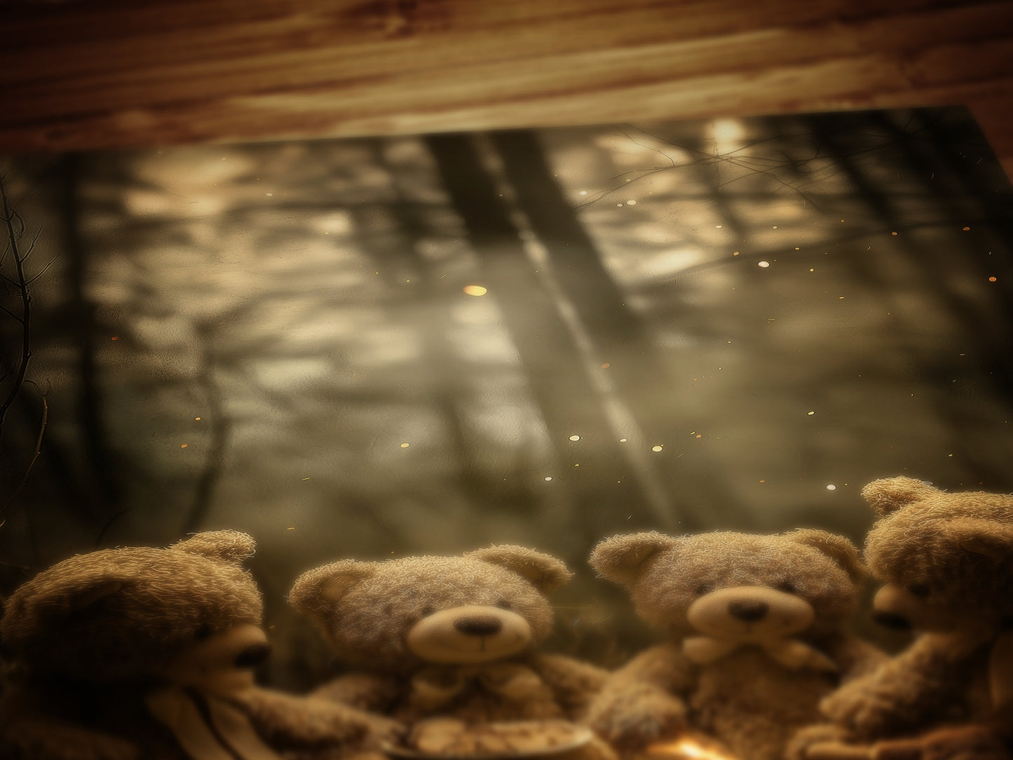 The Teddy's Picnic Teddy Bear Poster