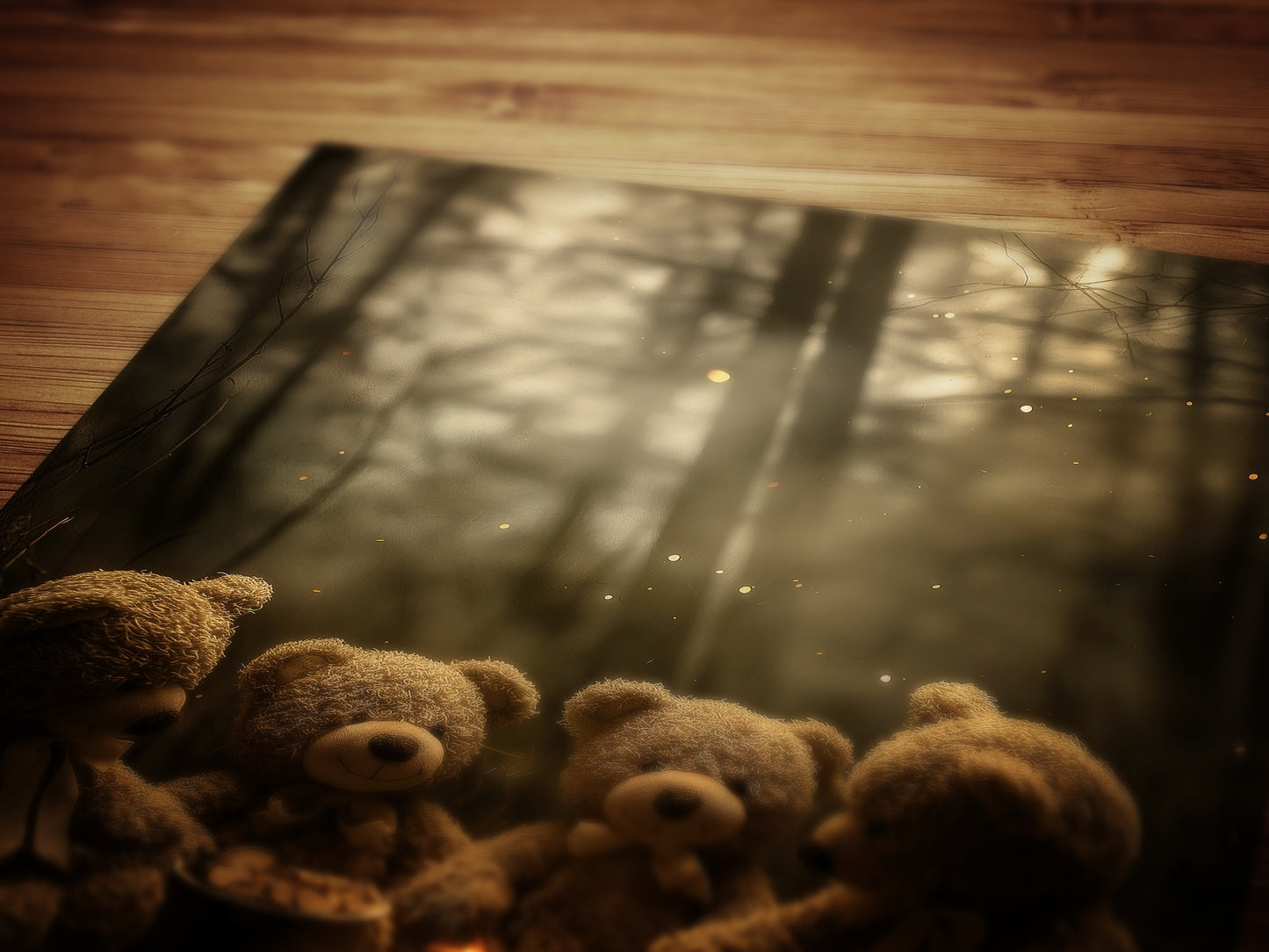 The Teddy's Picnic Teddy Bear Poster