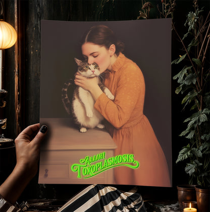 Funny Toxoplasmosis Fix Cat Lover Art Print