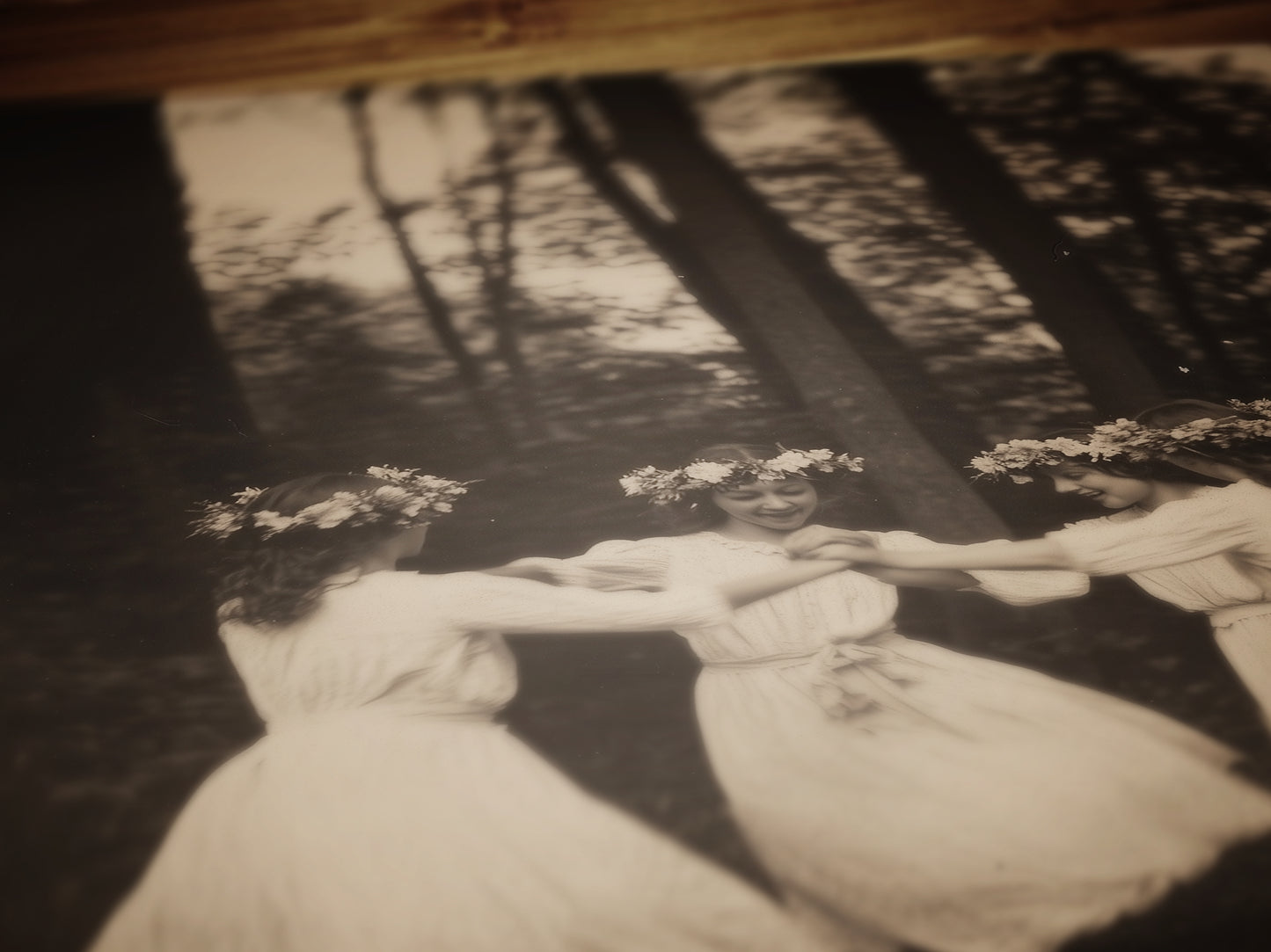 Circle of Dancing Witches Art Print, Spring Celebration Poster, Beltane Ritual, Whimsigoth Cottagecore Wall Art,, Gothic Witchy Home Decor