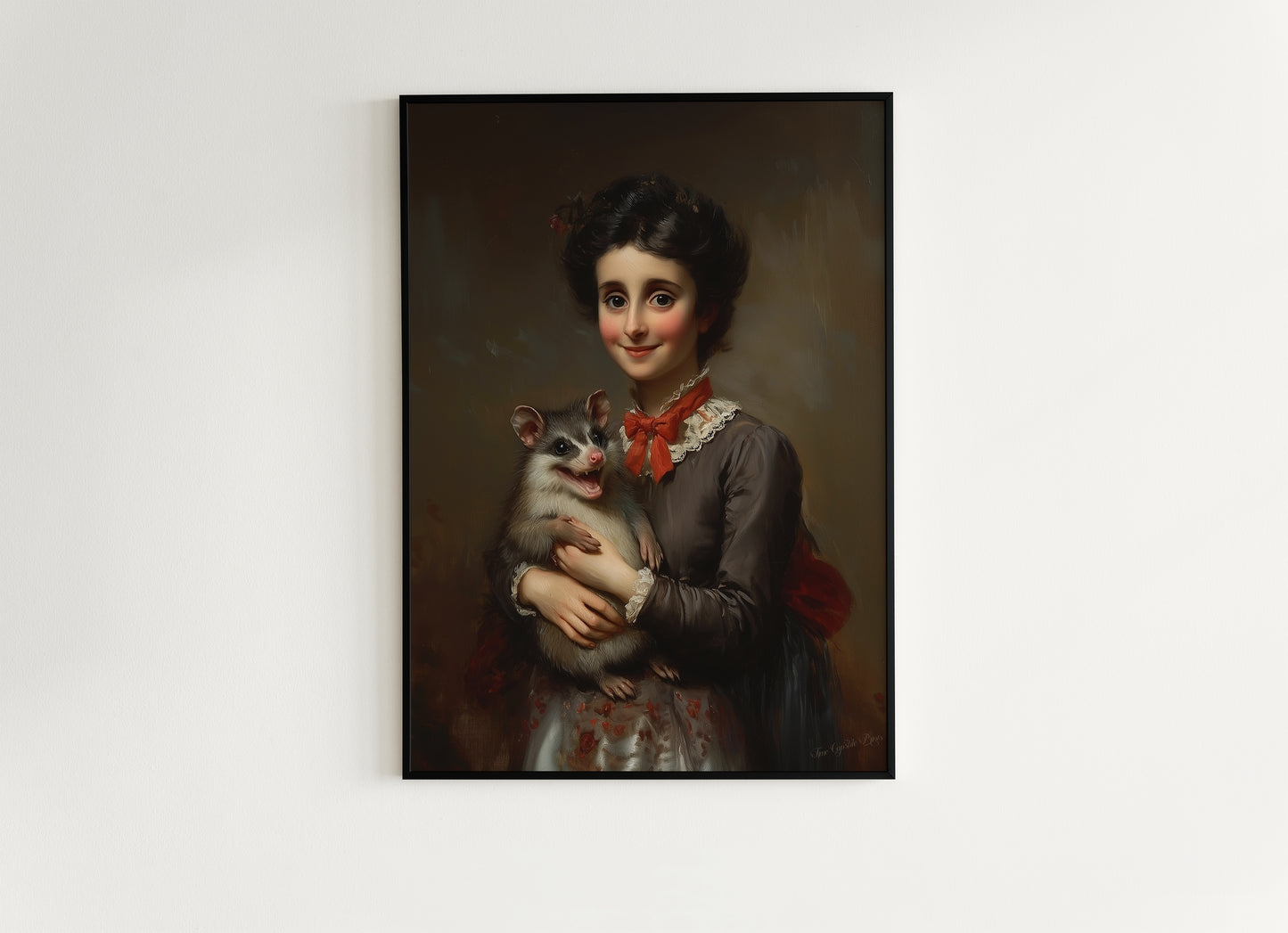 Victorian Possum Portrait Print