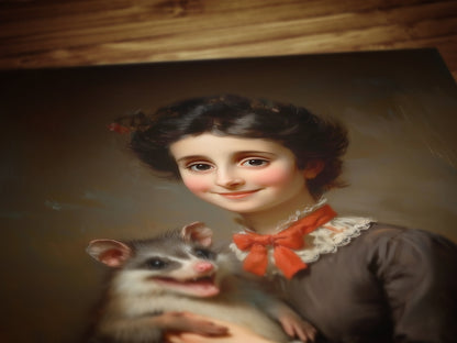 Victorian Possum Portrait Print