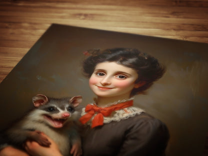 Victorian Possum Portrait Print