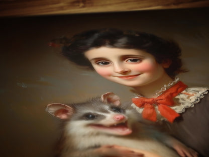 Victorian Possum Portrait Print