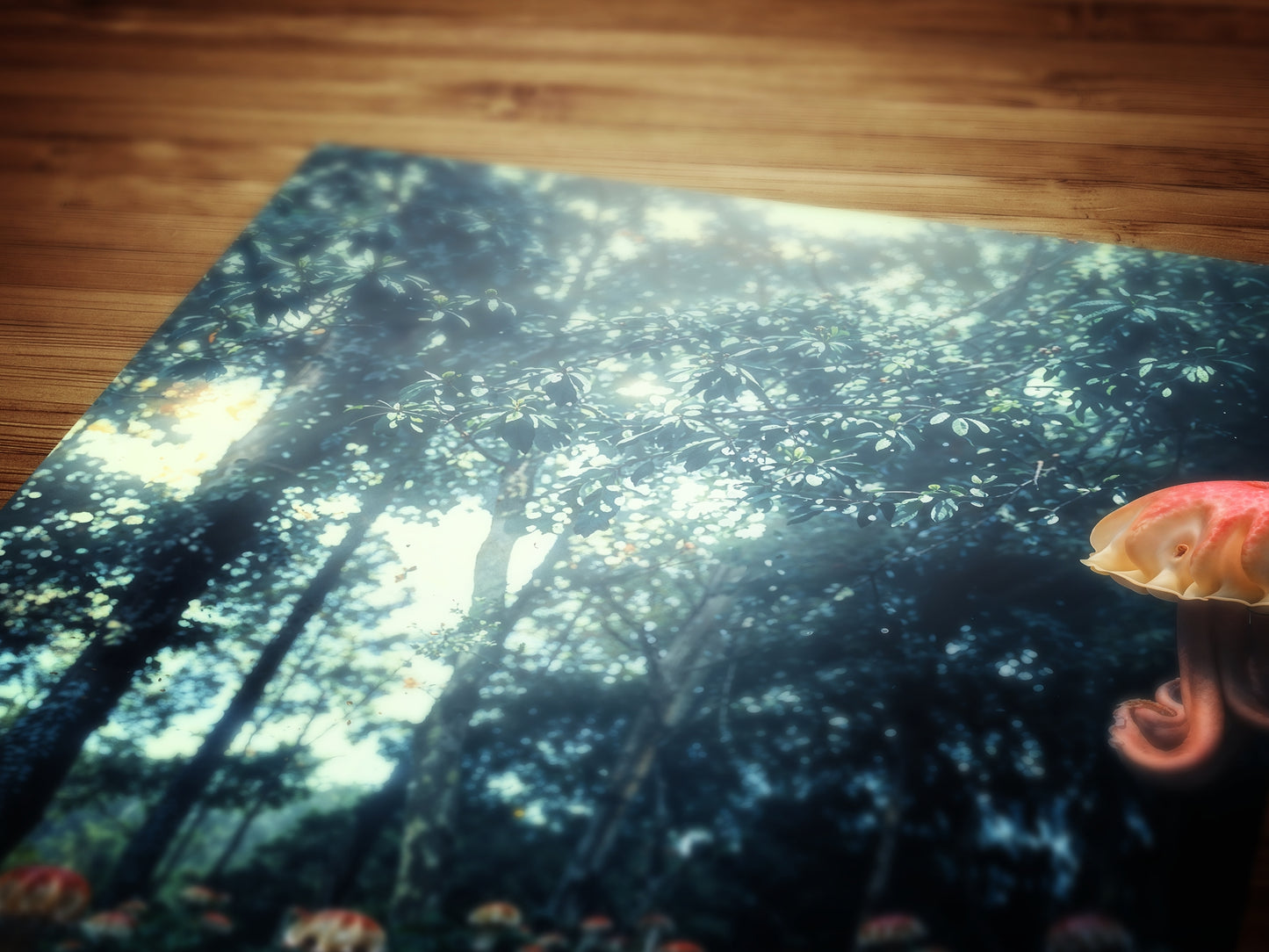 Etheral Medusa Grove, Whimsigoth Decor, Fantasy Landscape Wall art, Botanical Floral Forest, Dark Academia Wall Decor