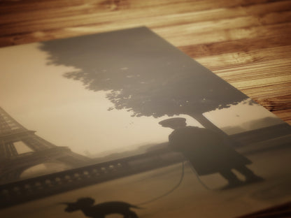 A boy And His Pet Dinosaur Wall art Print