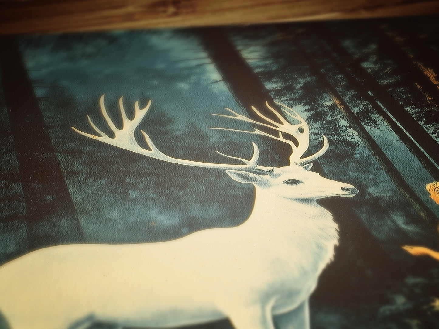 Lord of the North, White Stag Forest Poster, Castlecore Dark Fantasy Romance Wall Art, Whimsigoth Decor Print, TOG Bookish Gift for Readers