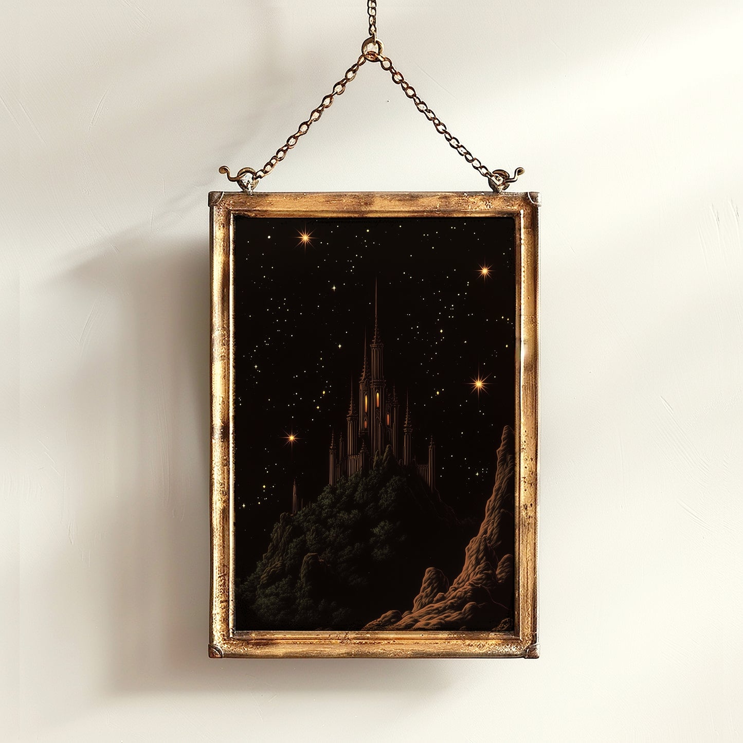 The Tower, Castlecore Dark Fantasy Romance Wall Art, Whimsigoth Decor Print, TOG, LOTR Bookish Gift for Readers, Dark Academia Interiors