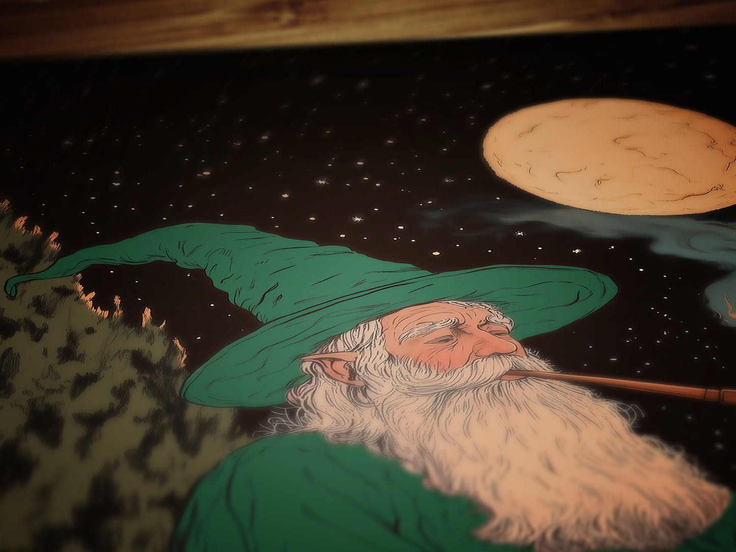 Wizard Break, Dark Fantasy Art Print, Medieval Dark Romance Wall Art Whimsigoth Decor Castlecore, LOTR TOG Bookish Gift for Readers