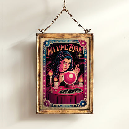 Circus Sideshow Fortune Teller, Vintage Circus Wall Art, Whimsigoth Decor, Carnival Freakshow, Side show Print Oddities & Curiosities Poster