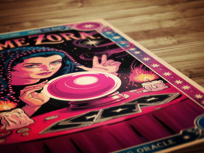 Circus Sideshow Fortune Teller, Vintage Circus Wall Art, Whimsigoth Decor, Carnival Freakshow, Side show Print Oddities & Curiosities Poster