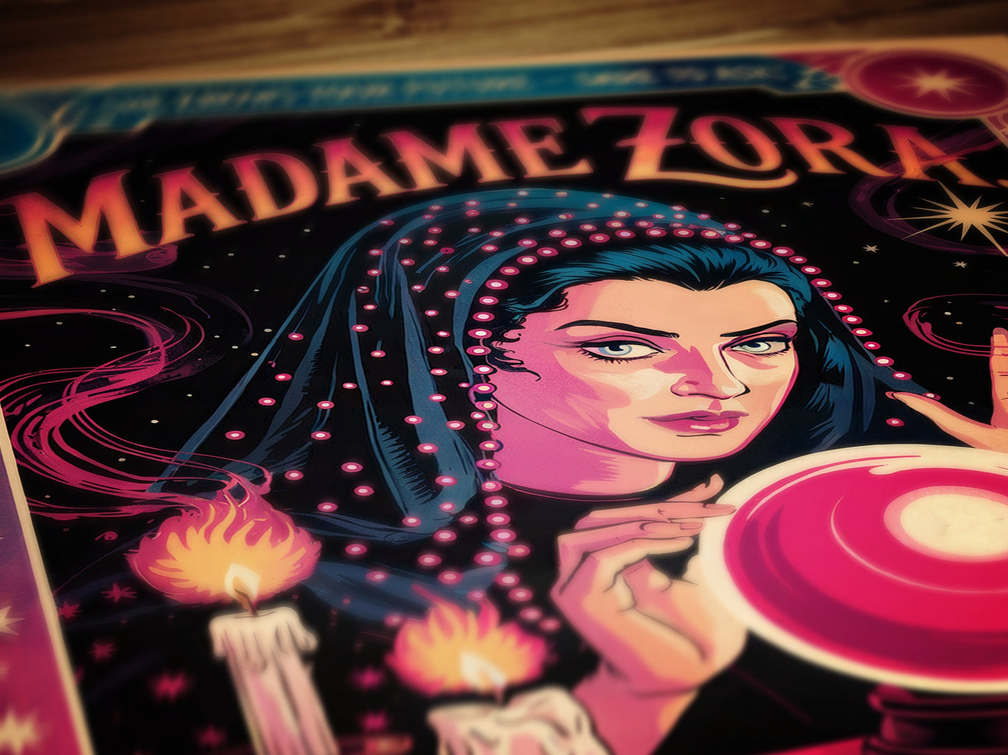 Circus Sideshow Fortune Teller, Vintage Circus Wall Art, Whimsigoth Decor, Carnival Freakshow, Side show Print Oddities & Curiosities Poster