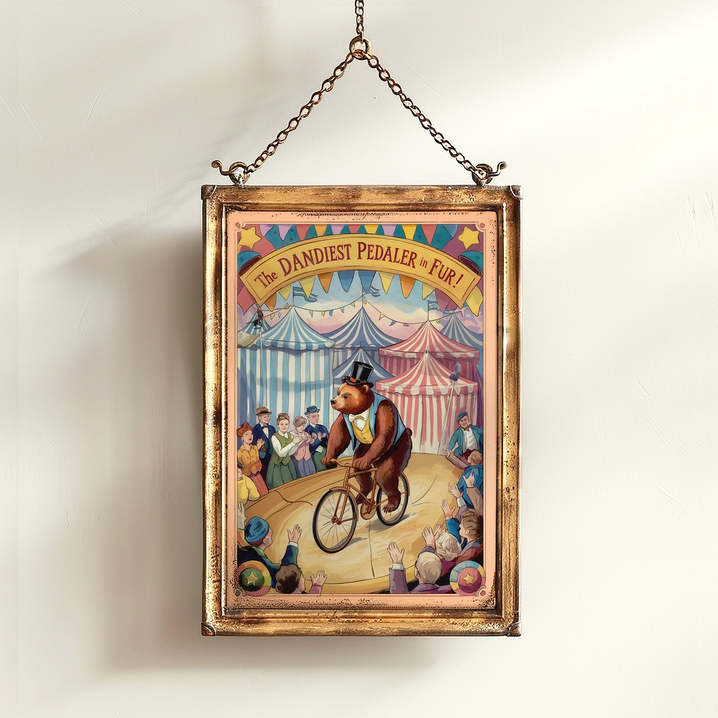 Circus Sideshow Circus Bear, Vintage Circus Performer Wall Art, Whimsigoth Decor, Carnival Side show Print, Oddities & Curiosities Poster