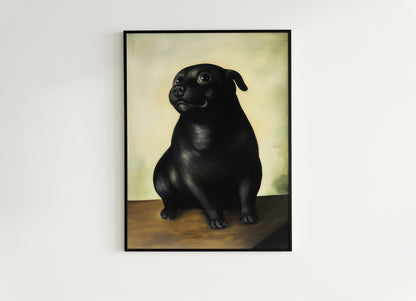 Funny Quirky Dog Wall Art Print