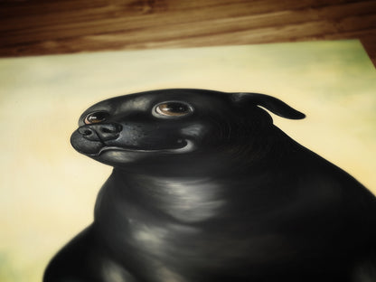 Funny Quirky Dog Wall Art Print