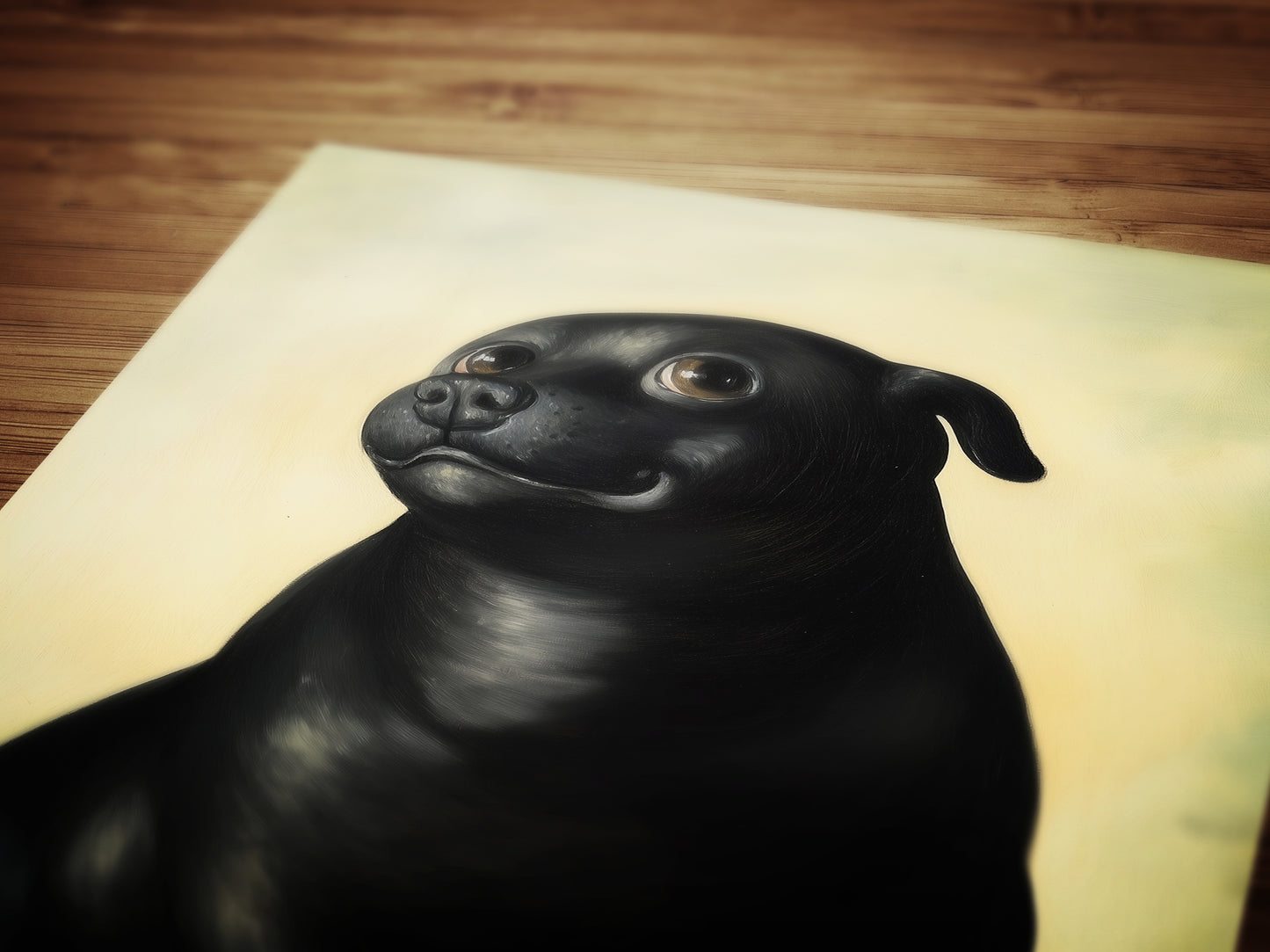Funny Quirky Dog Wall Art Print