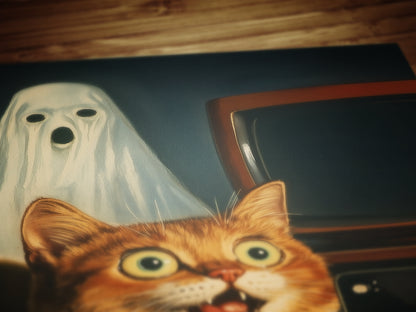 Purranaromal Cativity, Funny Cat Wall Art, Haunted Selfie Scene, Quirky Dark Academia, Weirdcore Whimsigoth Decor, Cat Themed Gifts