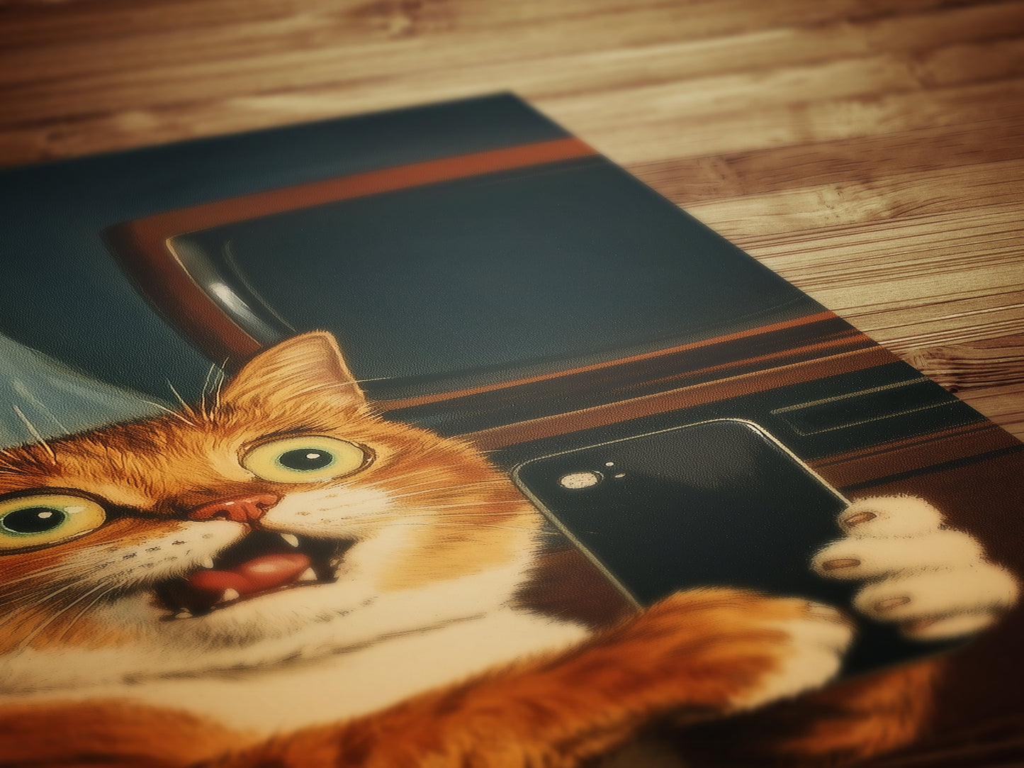 Purranaromal Cativity, Funny Cat Wall Art, Haunted Selfie Scene, Quirky Dark Academia, Weirdcore Whimsigoth Decor, Cat Themed Gifts