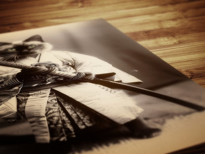 The Last Samurai, Cat Samurai, Vintage photograph, Oddities, Dark Academia Decor, Wall Art Printable, Retro Holiday Gift