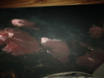 Dark Academia Witchy Open Grimoire Book Art Print, Vintage Floral Wall Decor, Roses Poster, Witchy Aesthetic, Gothic Whimsigoth Decor