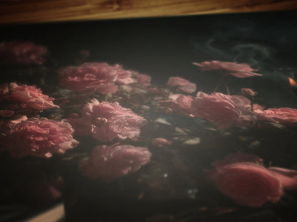 Moody Floral Book Art Print,  Roses And Books Poster, Dark Academia Cottagecore Wall Art, Vintage Gothic Romance, Whimsigoth Decor