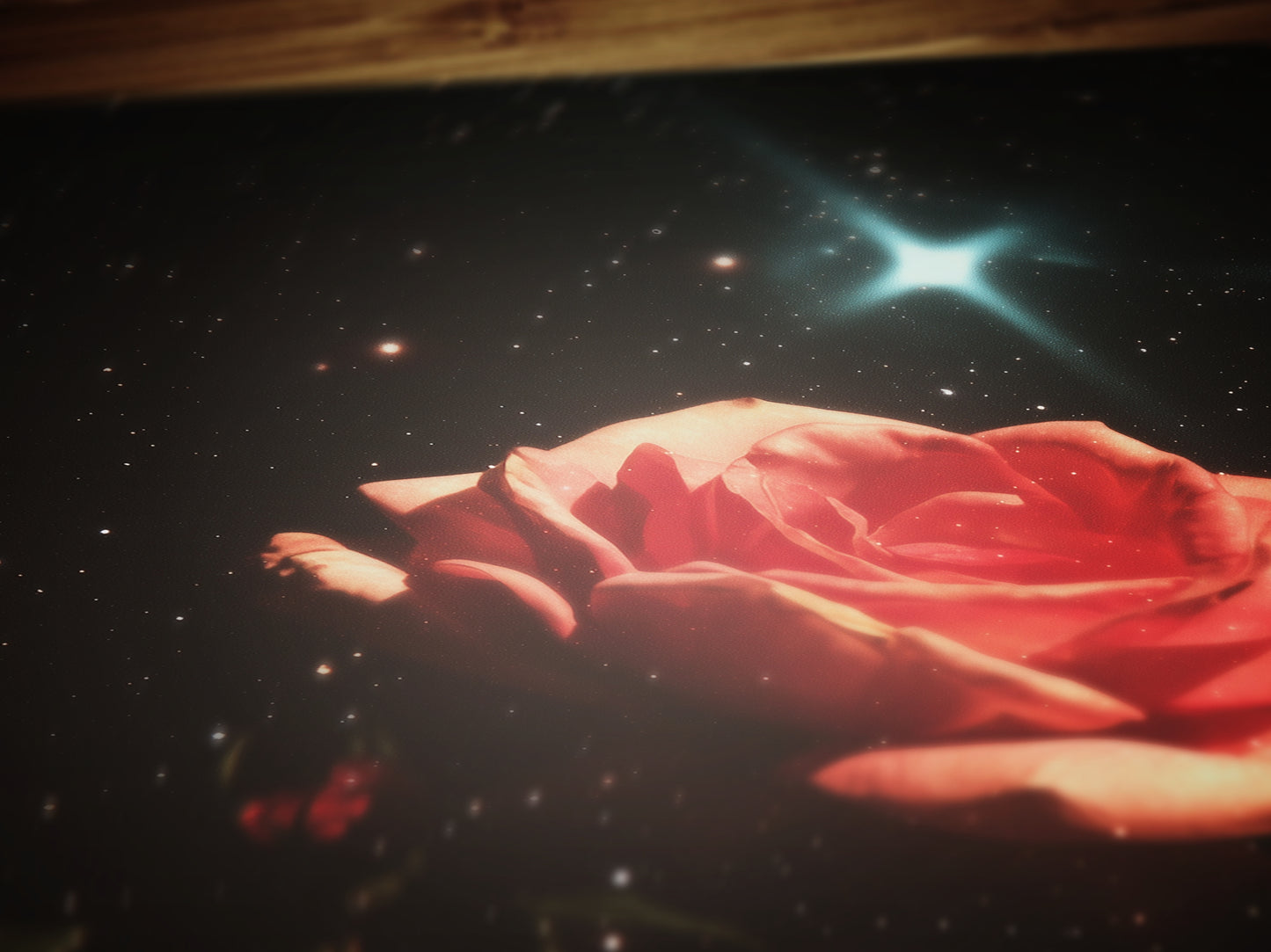 Celestial Rose Wall Art Poster, 90s Whimsigoth Decor, Whimsical Celestial Magical Home Decor, Sun Moon Poster, Cosy Witchy Print