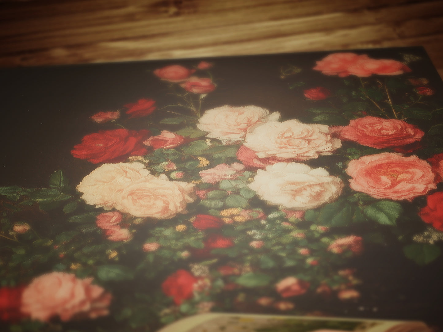 Roses And Books, Dark Academia Decor, Victorian Gothic Bookish Print, Book Lover Gift, Vintage Library Art, Reading Nook Poster