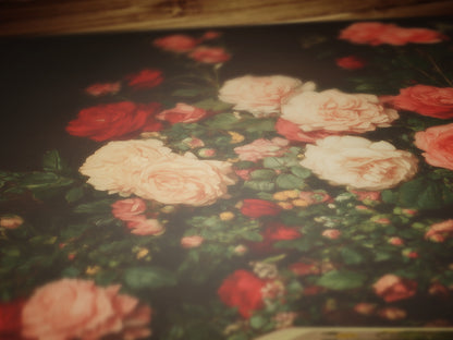 Roses And Books, Dark Academia Decor, Victorian Gothic Bookish Print, Book Lover Gift, Vintage Library Art, Reading Nook Poster