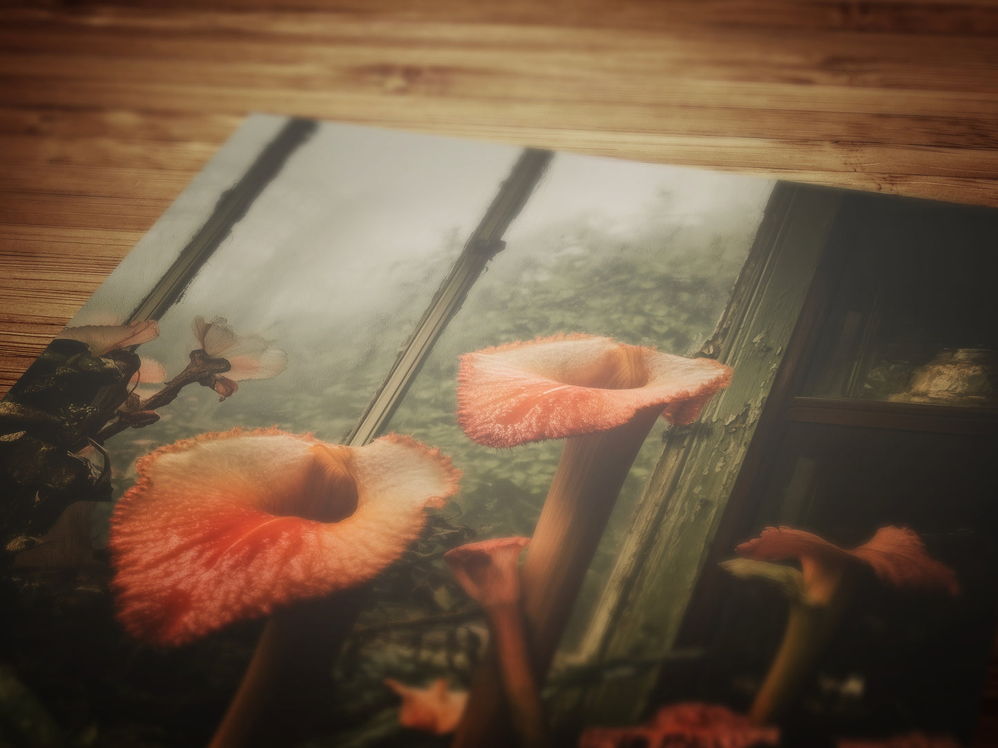 Moody Cobra Lilies Greenhouse Art Print, Dark Botanical Poster, Gothic Garden Floral Decor, Moody Cottagecore Wall Art, Vintage Plant Room