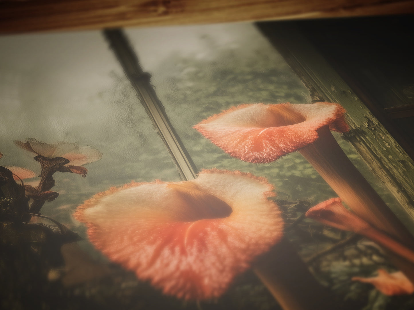 Moody Cobra Lilies Greenhouse Art Print, Dark Botanical Poster, Gothic Garden Floral Decor, Moody Cottagecore Wall Art, Vintage Plant Room