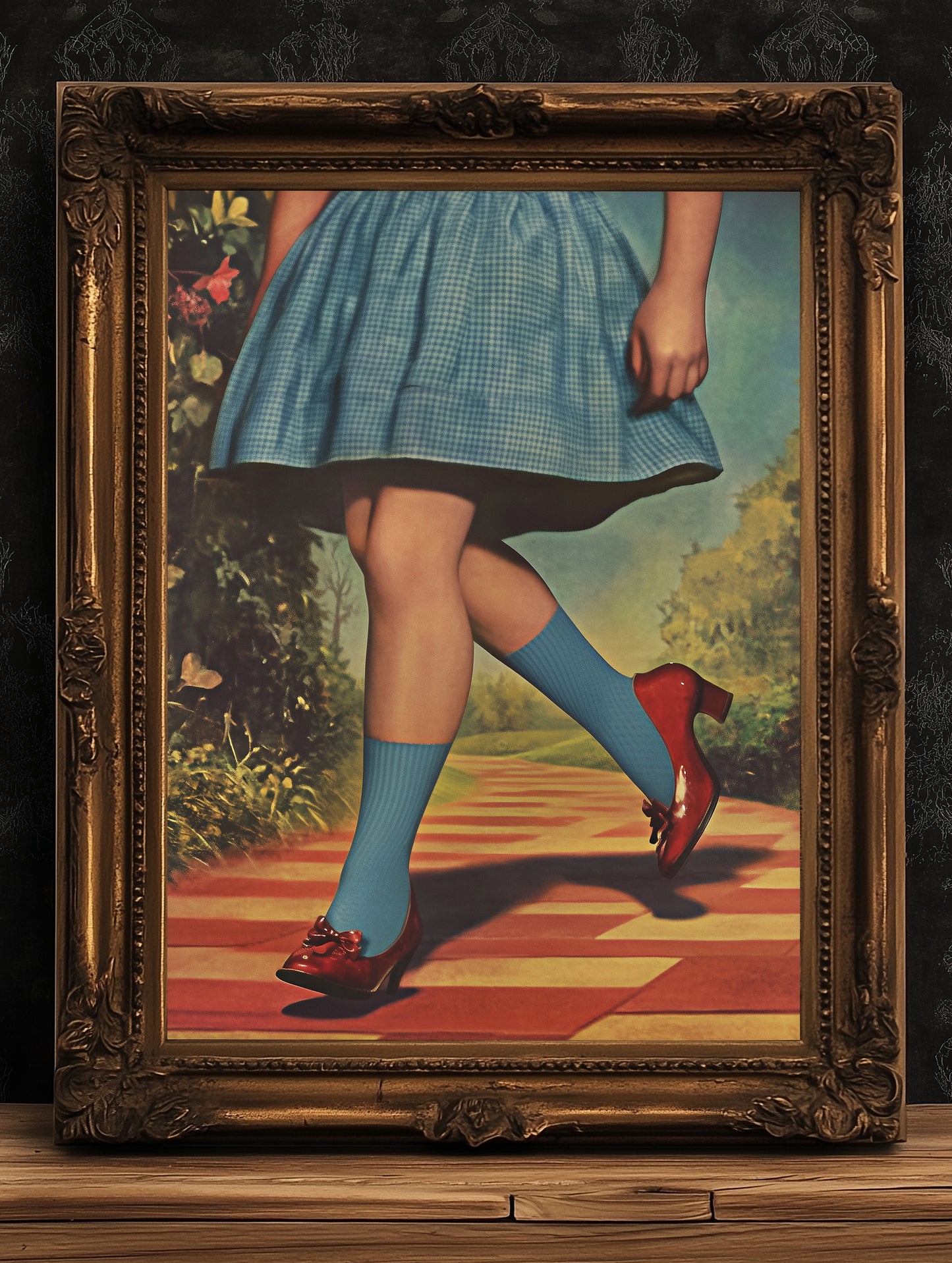 Vintage Wizard of Oz Dorothy Wall Art Print, Ruby Slippers, Classic Hollywood film print, Retro Wizard Of Oz Poster