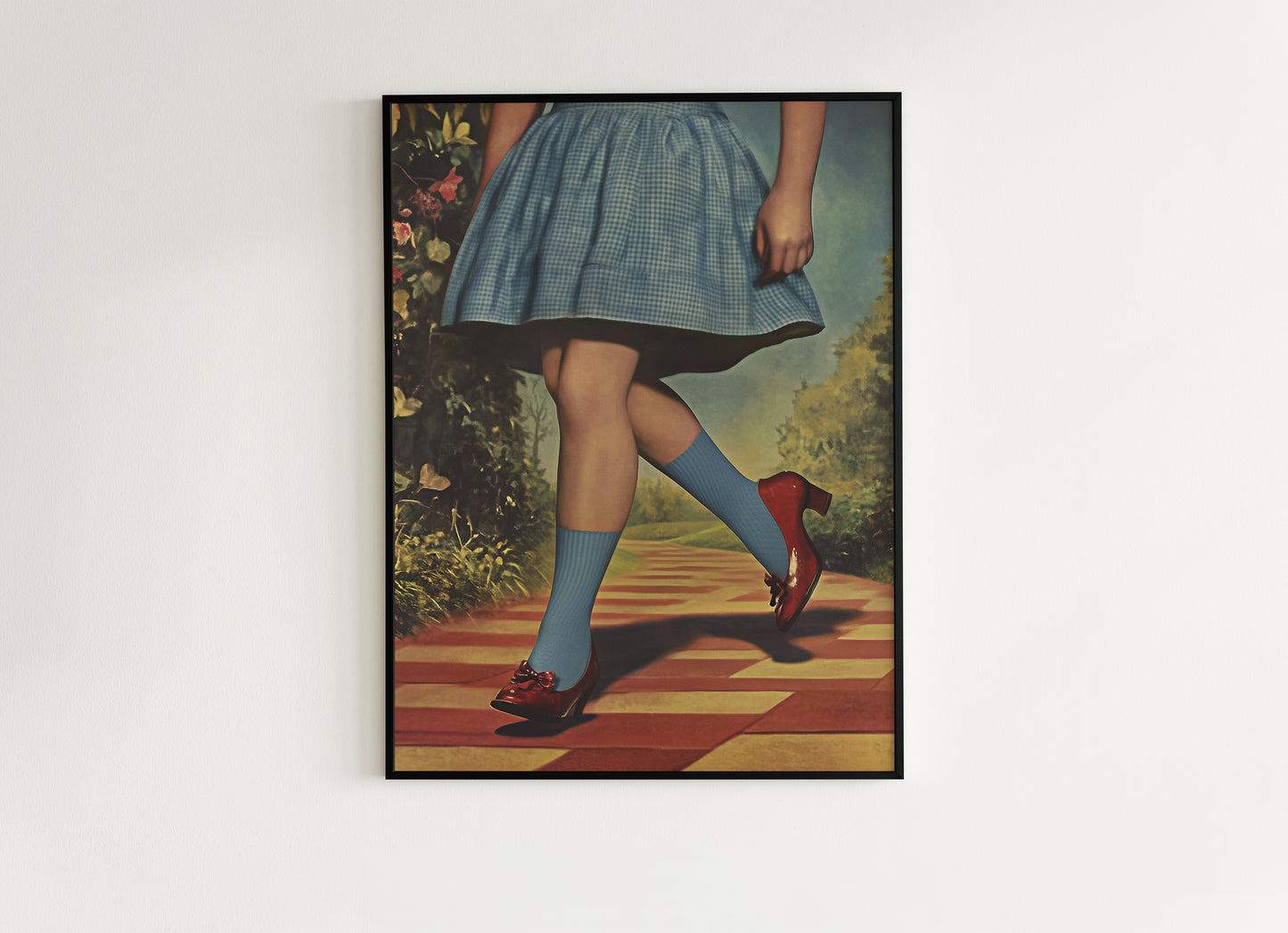 Vintage Wizard of Oz Dorothy Wall Art Print, Ruby Slippers, Classic Hollywood film print, Retro Wizard Of Oz Poster