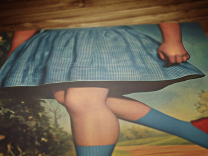 Vintage Wizard of Oz Dorothy Wall Art Print, Ruby Slippers, Classic Hollywood film print, Retro Wizard Of Oz Poster