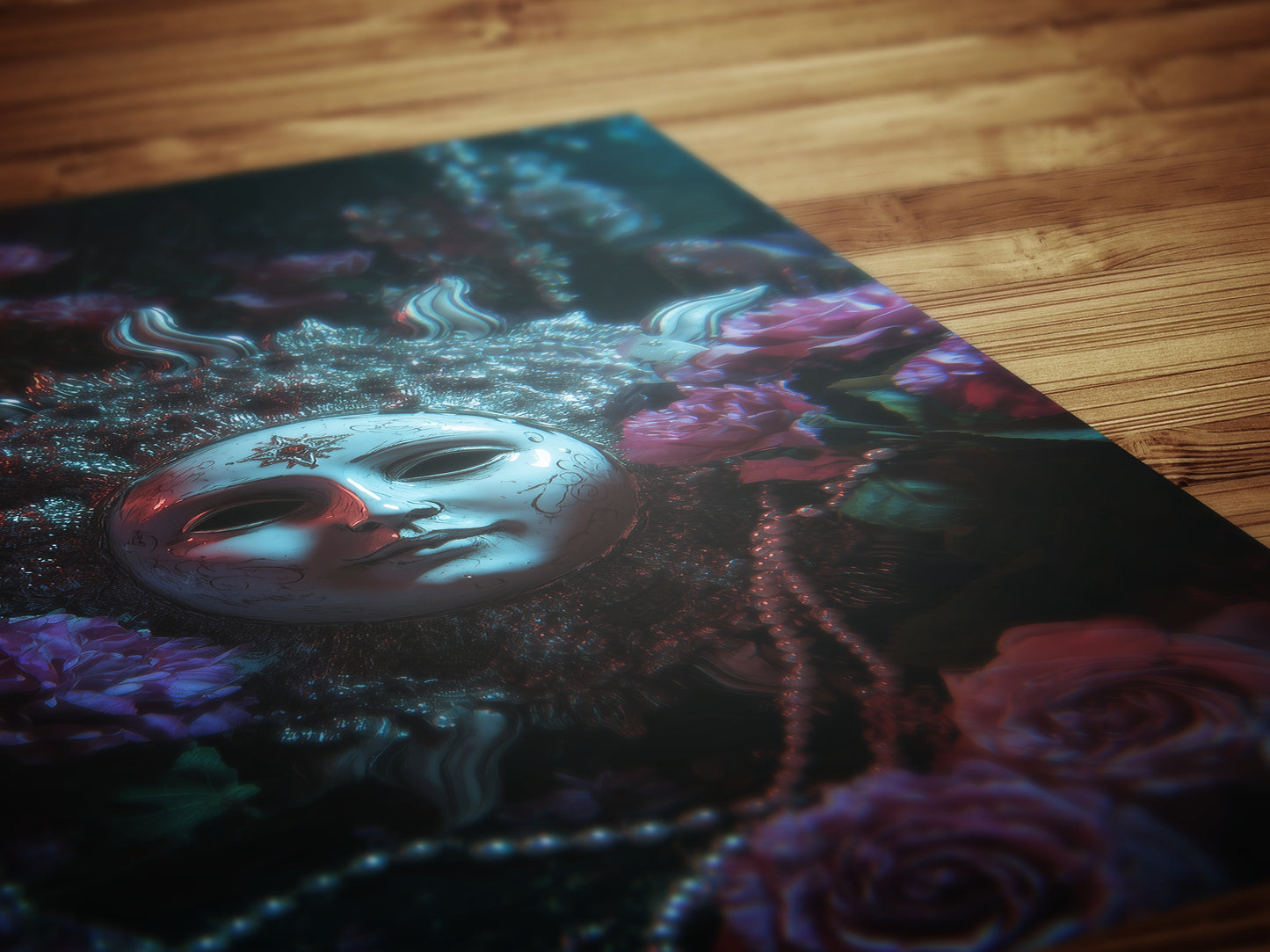 Dark Whimsical Sun Art Print, 90s Whimsigoth Decor, Celestial Magical Home Decor, Sun & Moon Poster, Cosy Witchy Print