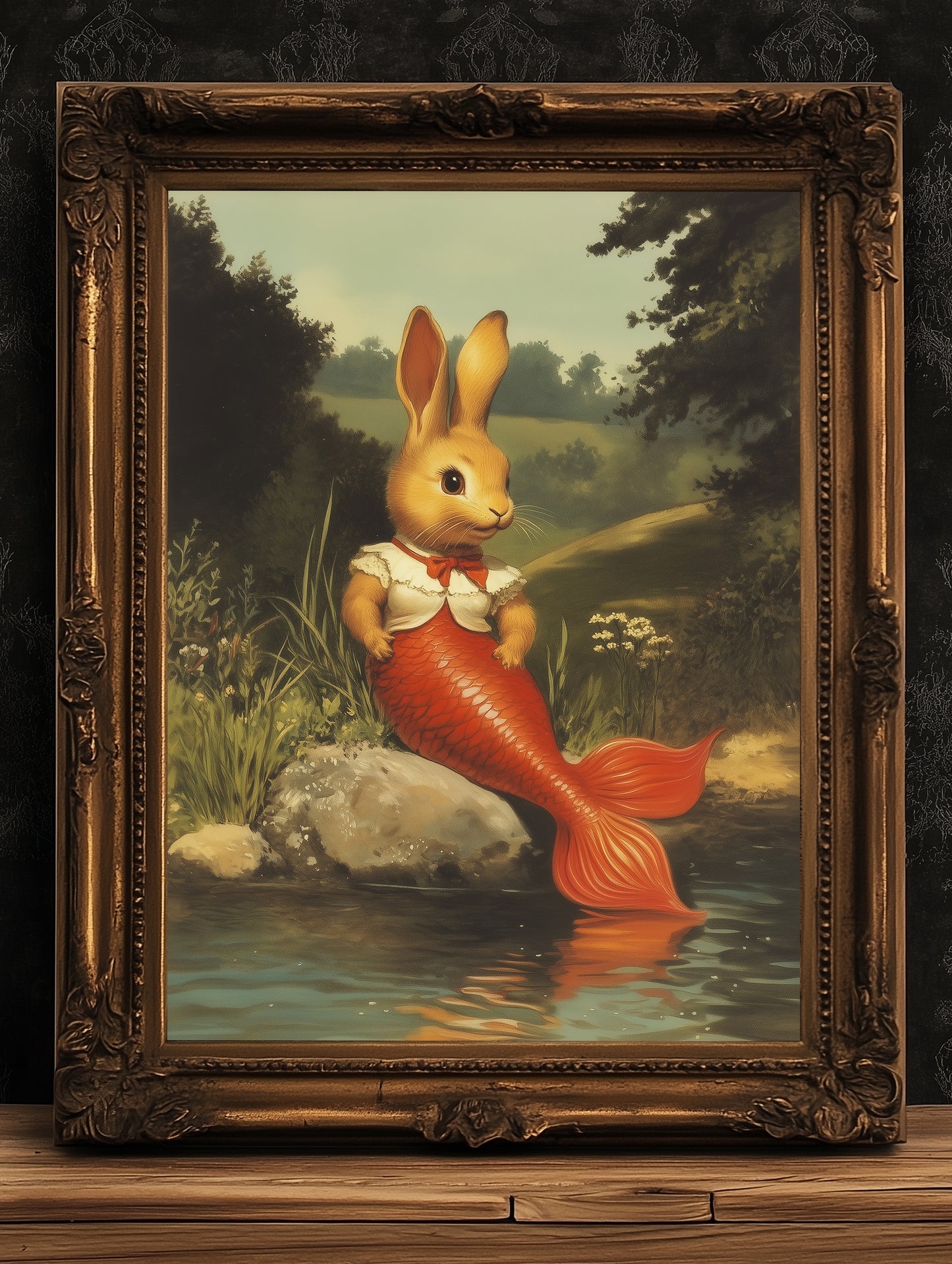 Bunny Mermaid Wall Art